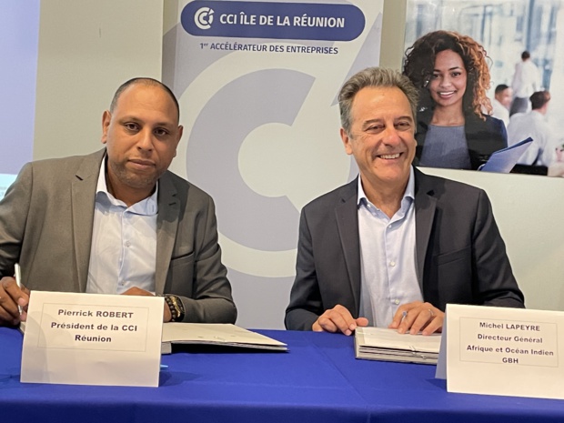 La CCI Réunion et GBH renouvellent leur partenariat de plus de 10 ans pour la formation et l’emploi de jeunes réunionnais La CCI Réunion et GBH renouvellent leur partenariat de plus de 10 ans pour la formation et l’emploi de jeunes réunionnais