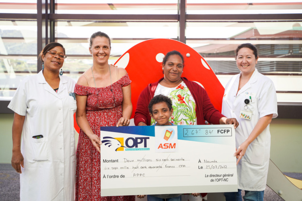 Remise chèque APPC © OPT Remise chèque APPC © OPT