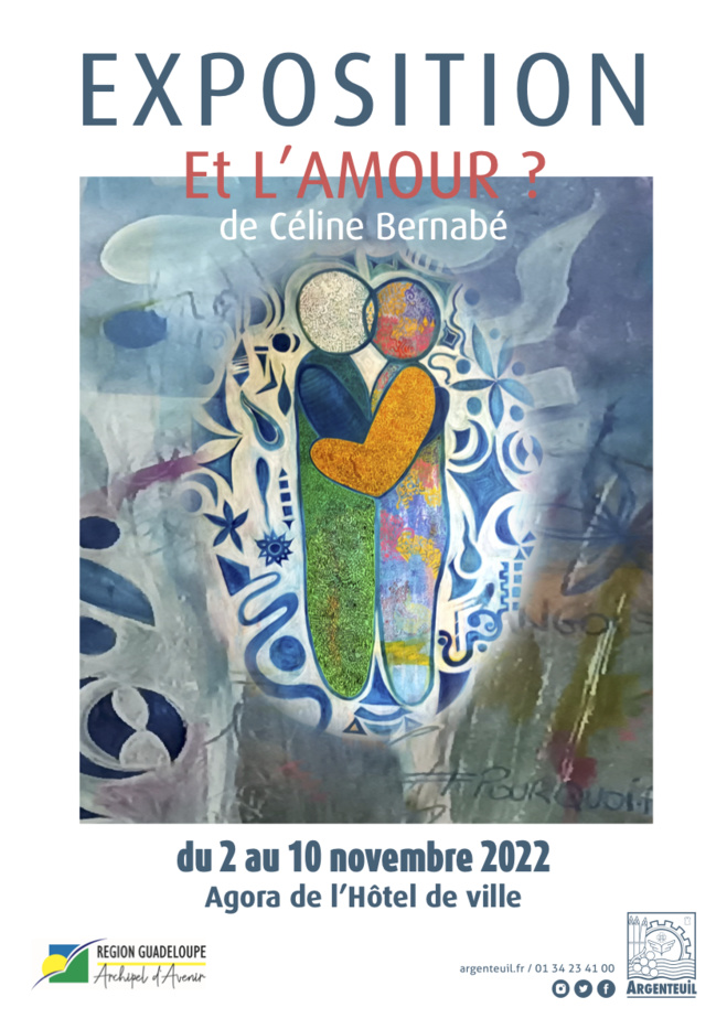 "Et l'Amour ?", exposition personnelle de Céline Bernabé à l'Agora de l'hôtel de Ville d'Argenteuil "Et l'Amour ?", exposition personnelle de Céline Bernabé à l'Agora de l'hôtel de Ville d'Argenteuil