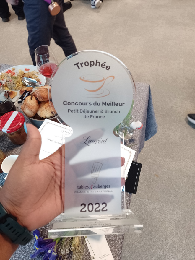 3 apprentis du CFA CREE, lauréats du Concours 2022 du Meilleur Petit Déjeuner & Brunch de FRANCE organisé par Tables & Auberges de France à l’EPMT le 30 Novembre 2022. 3 apprentis du CFA CREE, lauréats du Concours 2022 du Meilleur Petit Déjeuner & Brunch de FRANCE organisé par Tables & Auberges de France à l’EPMT le 30 Novembre 2022.