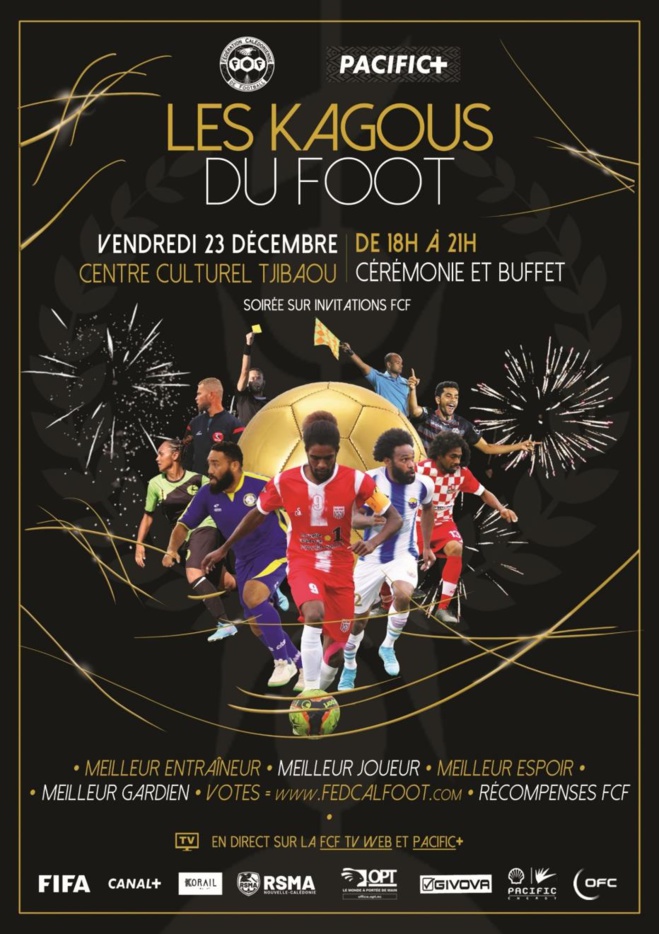 "Les Kagous du foot" : La soirée de remise de prix diffusée en direct sur Pacific+ (Canal+ Calédonie) "Les Kagous du foot" : La soirée de remise de prix diffusée en direct sur Pacific+ (Canal+ Calédonie)
