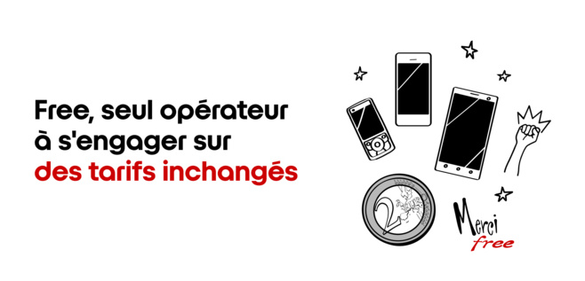 Free, seul opérateur qui promet des prix immuables Free, seul opérateur qui promet des prix immuables