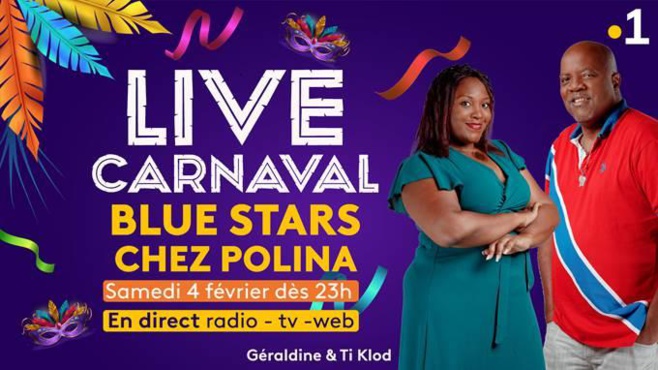 Live Carnaval : Les Blues Stars chez Polina, ce samedi en direct sur Guyane la 1ère