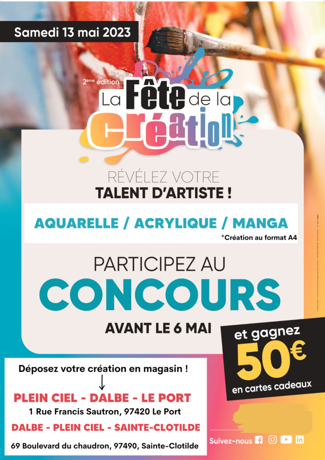 Dalbe Réunion organise son concours d'arts pour la fête de la création Dalbe Réunion organise son concours d'arts pour la fête de la création