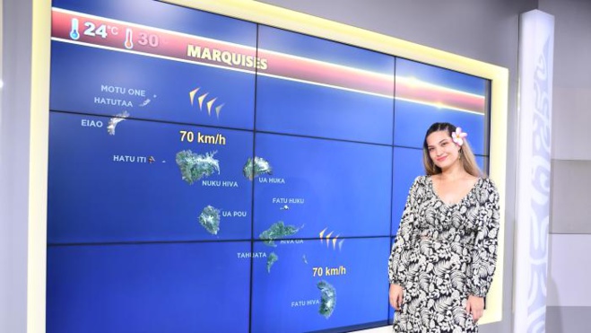 Polynésie La 1ère : Nohealanie Salmon, nouvelle présentatrice météo Polynésie La 1ère : Nohealanie Salmon, nouvelle présentatrice météo