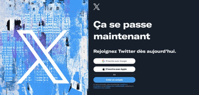 Twitter change de nom et devient "X" Twitter change de nom et devient "X"