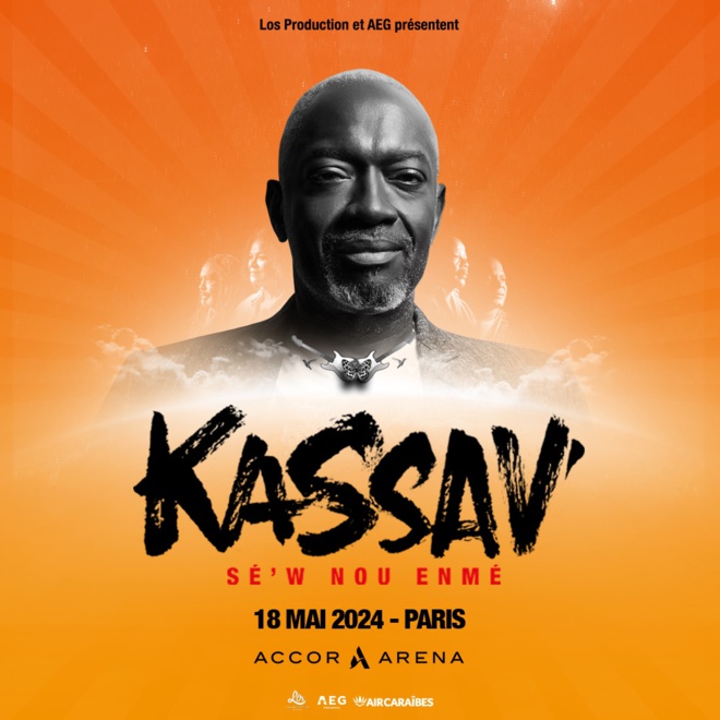 KASSAV : Concerts Hommage à Jacob Desvarieux en fin d'année en Outre-Mer et le 18 mai 2024 à l'Accor Arena (Paris) KASSAV : Concerts Hommage à Jacob Desvarieux en fin d'année en Outre-Mer et le 18 mai 2024 à l'Accor Arena (Paris)