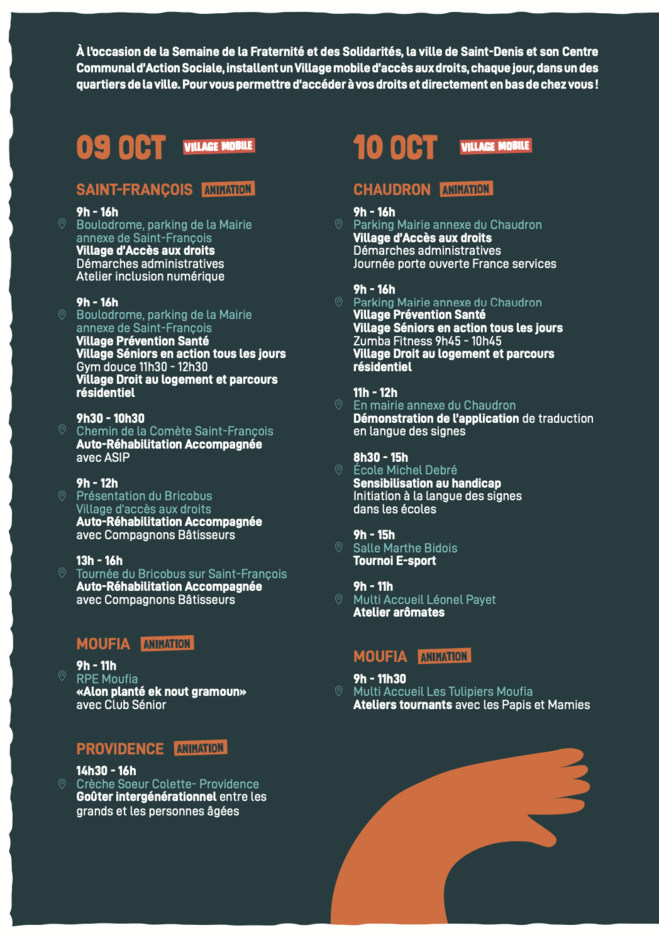 CCAS Saint-Denis : Semaine de la Fraternité et des Solidarités CCAS Saint-Denis : Semaine de la Fraternité et des Solidarités
