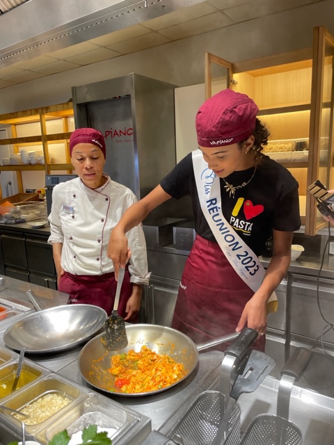 Journée mondiale des pâtes : Miss Réunion revisite les pâtes créoles