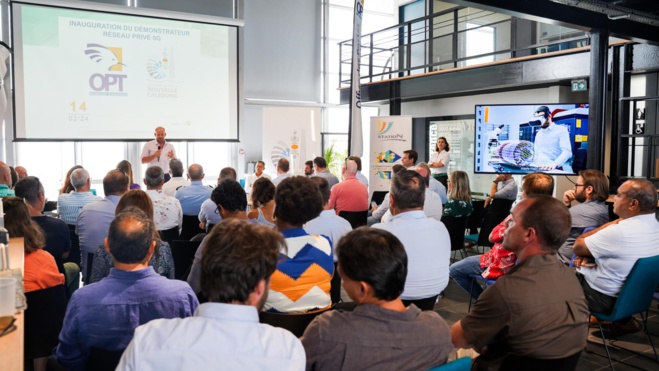 inauguration démonstrateur 5G Station N © OPT inauguration démonstrateur 5G Station N © OPT