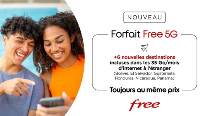 Free ajoute 6 nouvelles destinations en Amérique latine dans son Forfait Free 5G Free ajoute 6 nouvelles destinations en Amérique latine dans son Forfait Free 5G