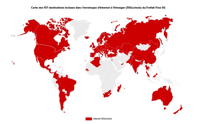 Free ajoute 6 nouvelles destinations en Amérique latine dans son Forfait Free 5G Free ajoute 6 nouvelles destinations en Amérique latine dans son Forfait Free 5G