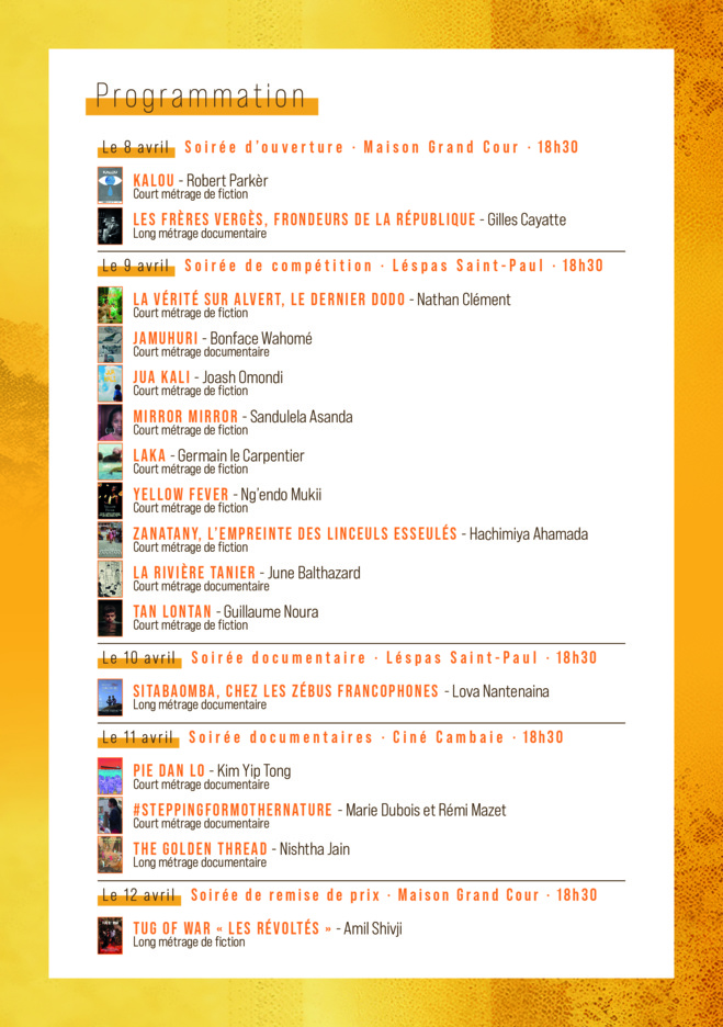 Lancement de la 1ère édition du Festival International du Film de l’Océan Indien (FIFOI) à La Réunion ! Lancement de la 1ère édition du Festival International du Film de l’Océan Indien (FIFOI) à La Réunion !