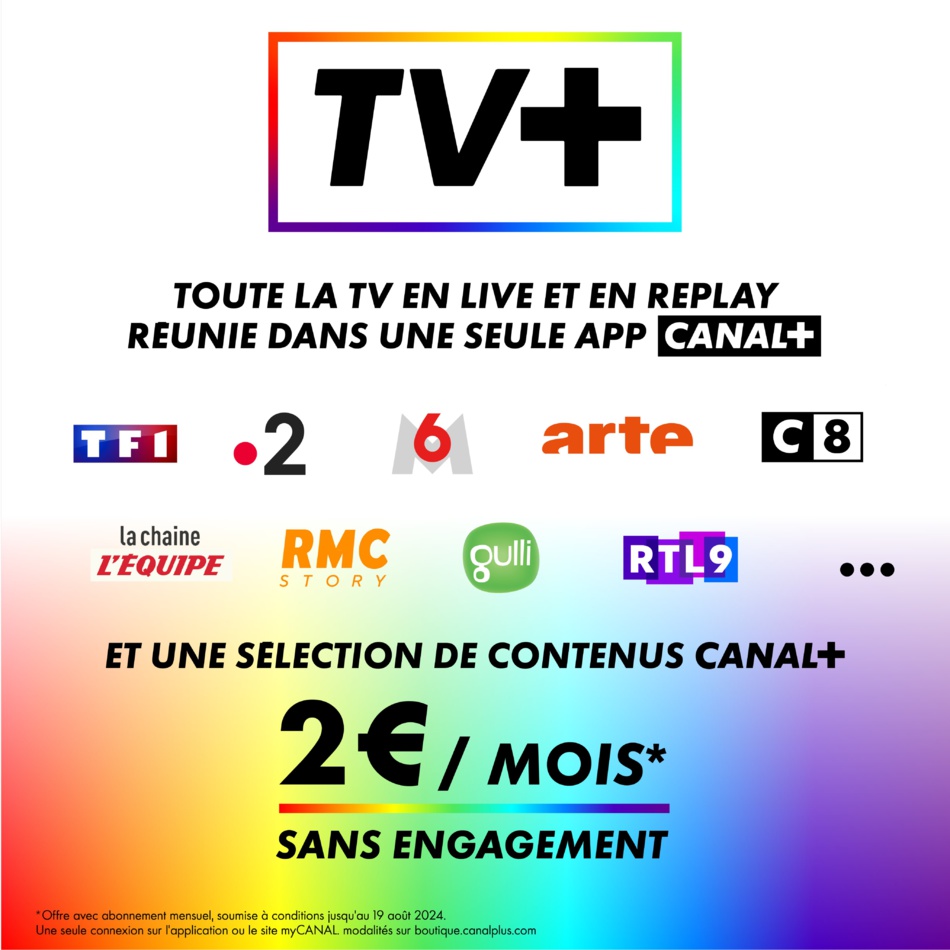 TV+ : Canal+ lance sa nouvelle offre de streaming TV+ : Canal+ lance sa nouvelle offre de streaming