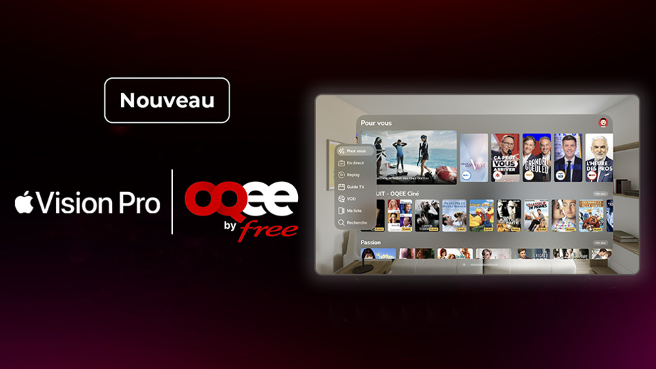 Free propose son application TV OQEE sur Apple Vision Pro Free propose son application TV OQEE sur Apple Vision Pro