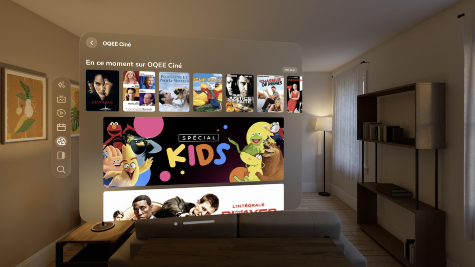 Free propose son application TV OQEE sur Apple Vision Pro Free propose son application TV OQEE sur Apple Vision Pro