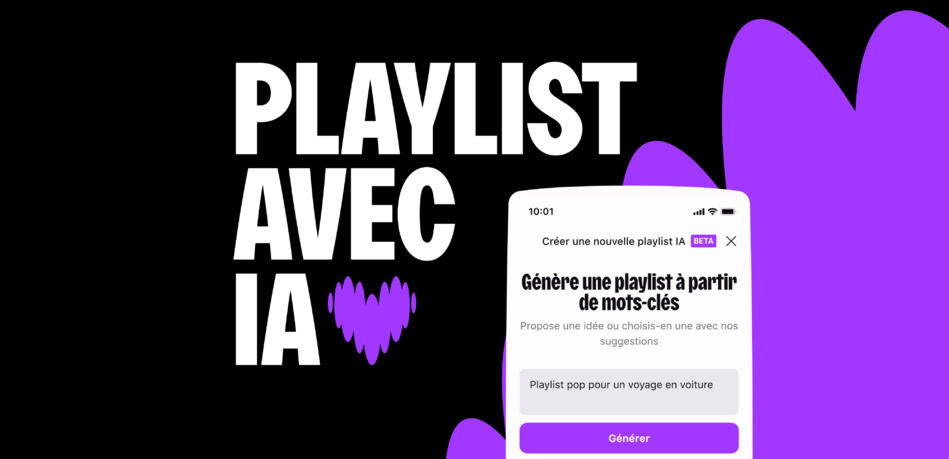 Deezer invite les utilisateurs à exprimer leur créativité avec le lancement global de la version bêta de “Playlist avec IA” Deezer invite les utilisateurs à exprimer leur créativité avec le lancement global de la version bêta de “Playlist avec IA”