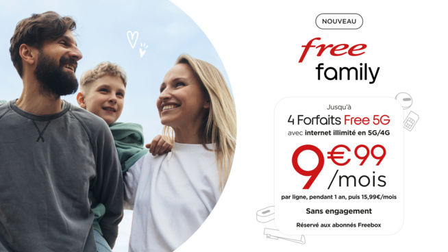 Free lance Free Family : la solution box + mobile avec internet illimité la moins chère et la plus généreuse du marché Free lance Free Family : la solution box + mobile avec internet illimité la moins chère et la plus généreuse du marché