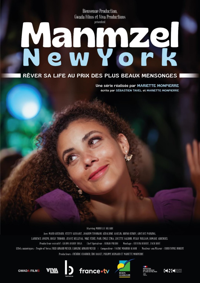 Les péripéties d'une jeune femme antillaise ultra-connectée en quête d'émancipation dans "Manmzel New York" la nouvelle série ultramarine du pôle Outre-Mer de France Télévisions Les péripéties d'une jeune femme antillaise ultra-connectée en quête d'émancipation dans "Manmzel New York" la nouvelle série ultramarine du pôle Outre-Mer de France Télévisions