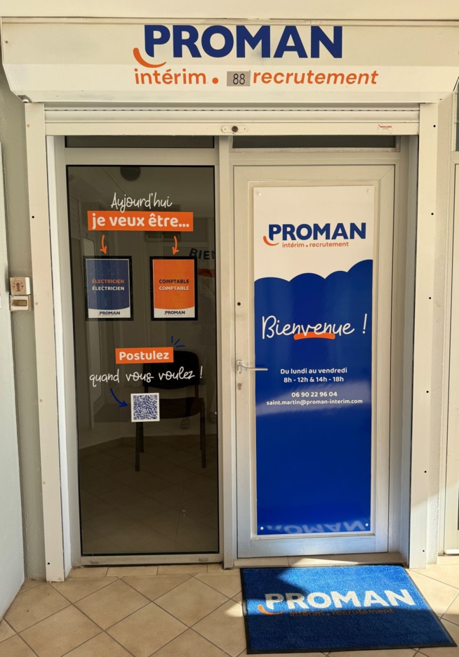 Après la Guadeloupe, PROMAN poursuit son développement avec l’ouverture d’une nouvelle agence d’intérim à Saint-Martin dans les Caraïbes Après la Guadeloupe, PROMAN poursuit son développement avec l’ouverture d’une nouvelle agence d’intérim à Saint-Martin dans les Caraïbes