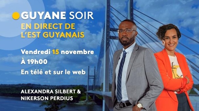 Le "Guyane Soir" en direct de l'est guyanais, ce vendredi sur les antennes de Guyane La 1ère Le "Guyane Soir" en direct de l'est guyanais, ce vendredi sur les antennes de Guyane La 1ère