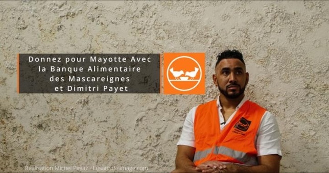Dimitri Payet s'engage avec la Banque Alimentaire des Mascareignes pour venir en aide à Mayotte Dimitri Payet s'engage avec la Banque Alimentaire des Mascareignes pour venir en aide à Mayotte