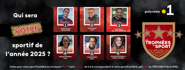 Les Trophées du Sport Polynésie 2025 : l'évènement à suivre ce mardi en direct sur Polynésie La 1ère Les Trophées du Sport Polynésie 2025 : l'évènement à suivre ce mardi en direct sur Polynésie La 1ère