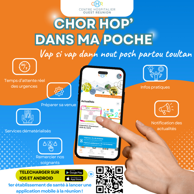 Le CHOR lance son application mobile : Une révolution pour les services hospitaliers à La Réunion Le CHOR lance son application mobile : Une révolution pour les services hospitaliers à La Réunion