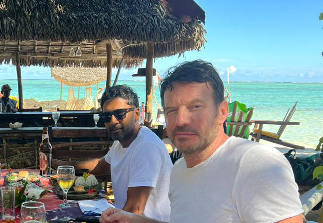 Samuel Le Bihan et Berthy Ramdoo, président de l'office du tourisme Samuel Le Bihan et Berthy Ramdoo, président de l'office du tourisme