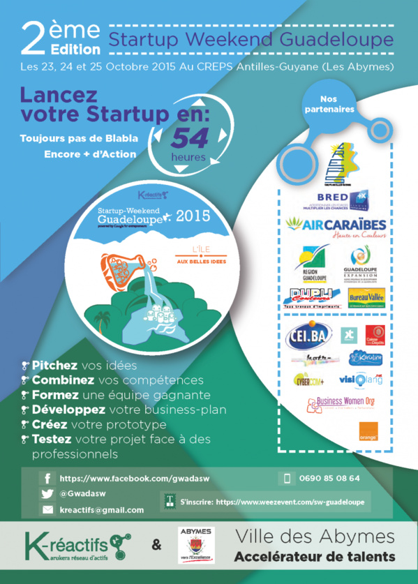 Guadeloupe: 2e édition du Startup Weekend