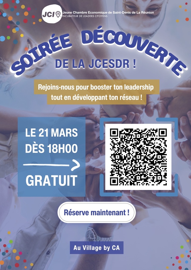 La Jeune Chambre Économique de Saint-Denis organise sa Soirée Découverte au Village by CA La Jeune Chambre Économique de Saint-Denis organise sa Soirée Découverte au Village by CA