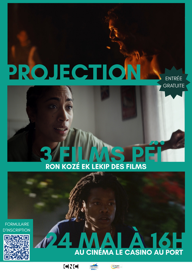 "Check Ton Ciné" : une projection gratuite à destination des jeunes avec 3 films 100% Péi, ce samedi au Casino du Port "Check Ton Ciné" : une projection gratuite à destination des jeunes avec 3 films 100% Péi, ce samedi au Casino du Port