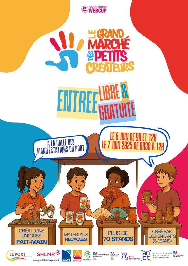 Le Port : Le grand marché des petits créateurs, une vitrine engagée de la jeunesse réunionnaise Le Port : Le grand marché des petits créateurs, une vitrine engagée de la jeunesse réunionnaise