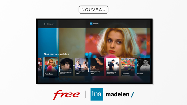 INA madelen désormais disponible chez Free INA madelen désormais disponible chez Free