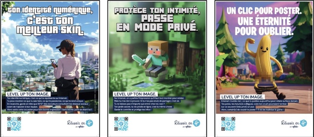 L’Afnic déploie une campagne d’affichage dans les collèges et les lycées pour sensibiliser les jeunes à un usage responsable d’internet