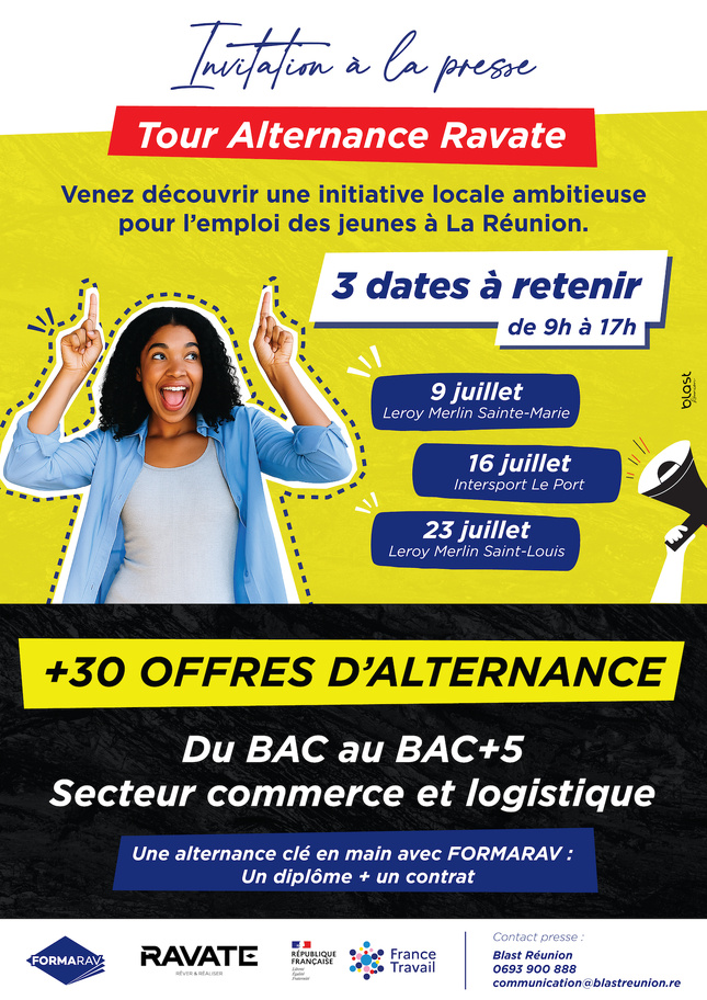 Tour Alternance Ravate : FORMARAV part en tournée pour recruter 30 futurs collaborateurs dans le secteur du commerce et de la logistique Tour Alternance Ravate : FORMARAV part en tournée pour recruter 30 futurs collaborateurs dans le secteur du commerce et de la logistique