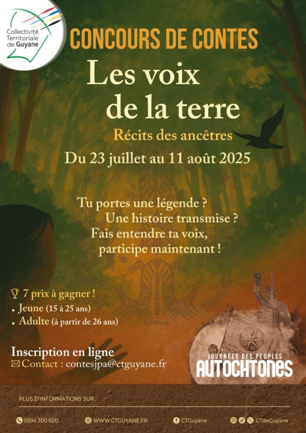 « Les Voix de la Terre » : La CTG lance un concours de conte pour célébrer les cultures autochtones de Guyane