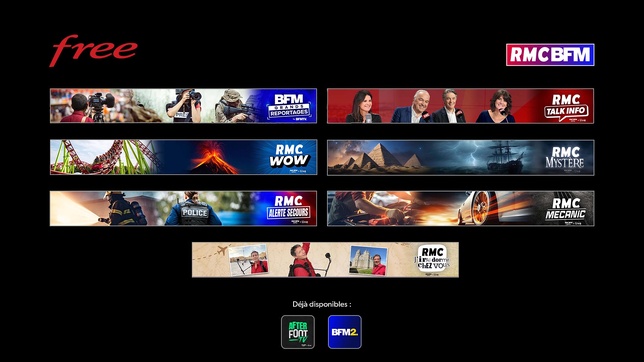 Free enrichit son offre de contenus en incluant 7 nouvelles chaînes du groupe RMC BFM Free enrichit son offre de contenus en incluant 7 nouvelles chaînes du groupe RMC BFM