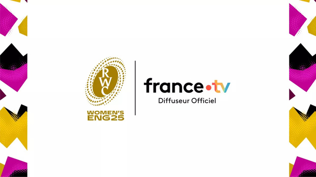France Télévisions, diffuseur officiel de la Coupe du monde de rugby féminine 2025 France Télévisions, diffuseur officiel de la Coupe du monde de rugby féminine 2025