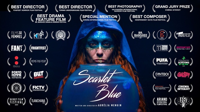 Le cinéma réunionnais rayonne à l'international : SCARLET BLUE sacré au BR. Banshee Horror and Drama Festival au Brésil