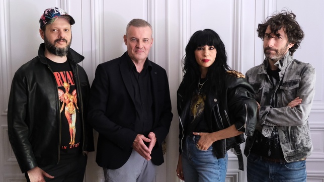 Sur la photo : Daniel Santini, Emmanuel Pierrat, Aurélia Mengin et Nicolas Luquet