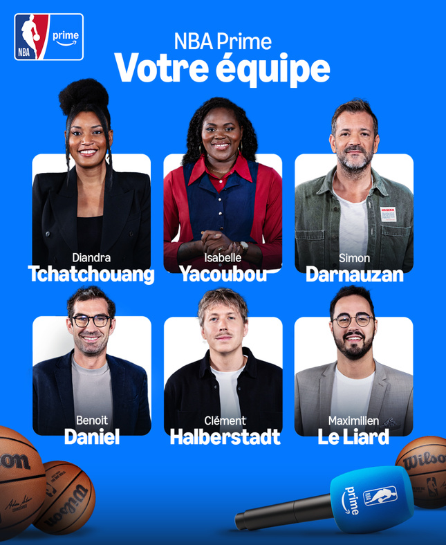 Prime Video dévoile son équipe de commentateurs et de consultants pour la première saison de la NBA sur Prime Prime Video dévoile son équipe de commentateurs et de consultants pour la première saison de la NBA sur Prime