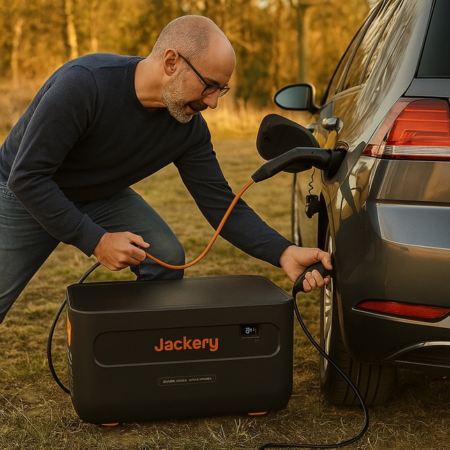 Jackery Batterie externe 2000 Plus : votre solution idéale pour la battery and charging des voitures électriques en cas d’urgence