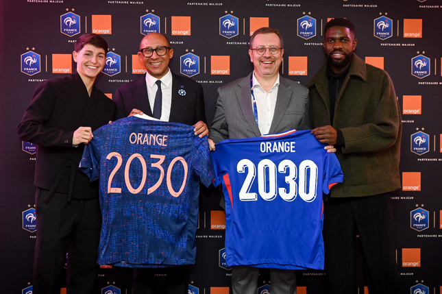 Sur la photo : Elisa De Almeida, Philippe Diallo, Jérôme Hénique, Samuel Umtiti