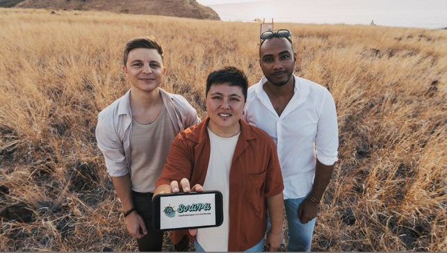 Sur la photo : Tamara Le Thanh, Alexandre Trenoul et Julien Haegman