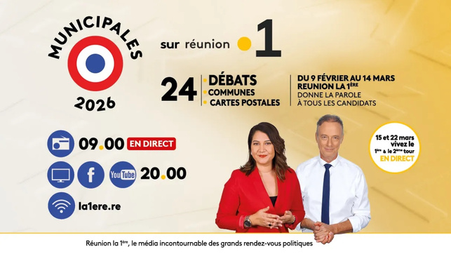 Municipales 2026 : Réunion la 1ère au cœur du débat démocratique avec 24 débats dans les communes Municipales 2026 : Réunion la 1ère au cœur du débat démocratique avec 24 débats dans les communes