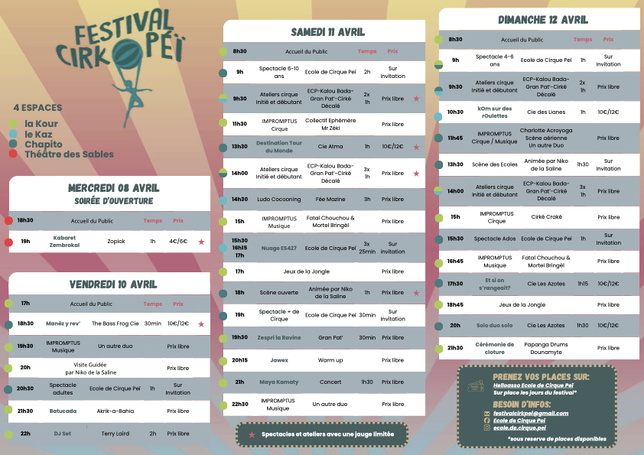 La 7eme édition du Festival Cirk Peï s’installe à l’Etang Salé La 7eme édition du Festival Cirk Peï s’installe à l’Etang Salé