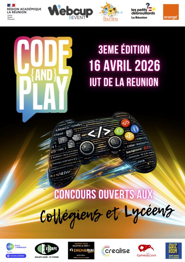 Code&Play 2026 : la jeunesse réunionnaise à l’épreuve de la création numérique en temps réel