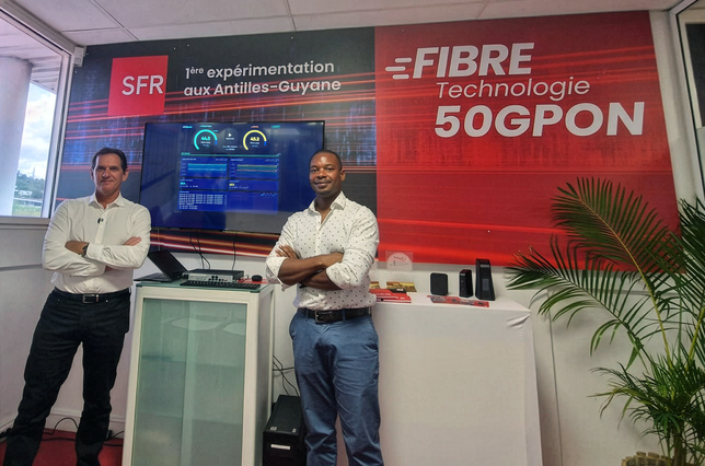 SFR Caraïbe atteint un débit record avec le 50GPON, une première aux Antilles-Guyane SFR Caraïbe atteint un débit record avec le 50GPON, une première aux Antilles-Guyane