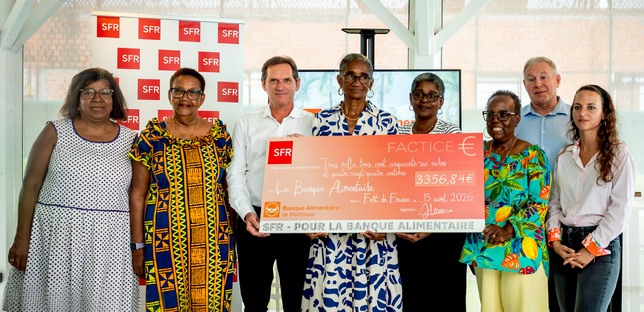 SFR Caraïbe réitère son engagement solidaire avec RegiDOM en Martinique